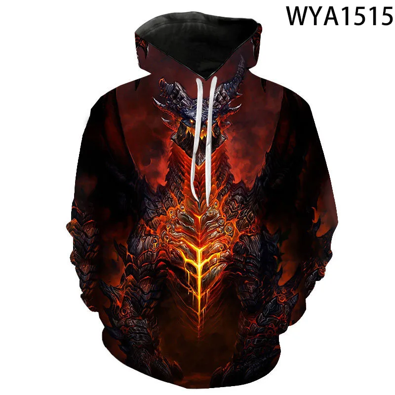 

New Fashion Casual Game Warcraft Hoodies Men Women Children Sweatshirts Printed 3D Hooded Pullover Casual Streetwear Coat