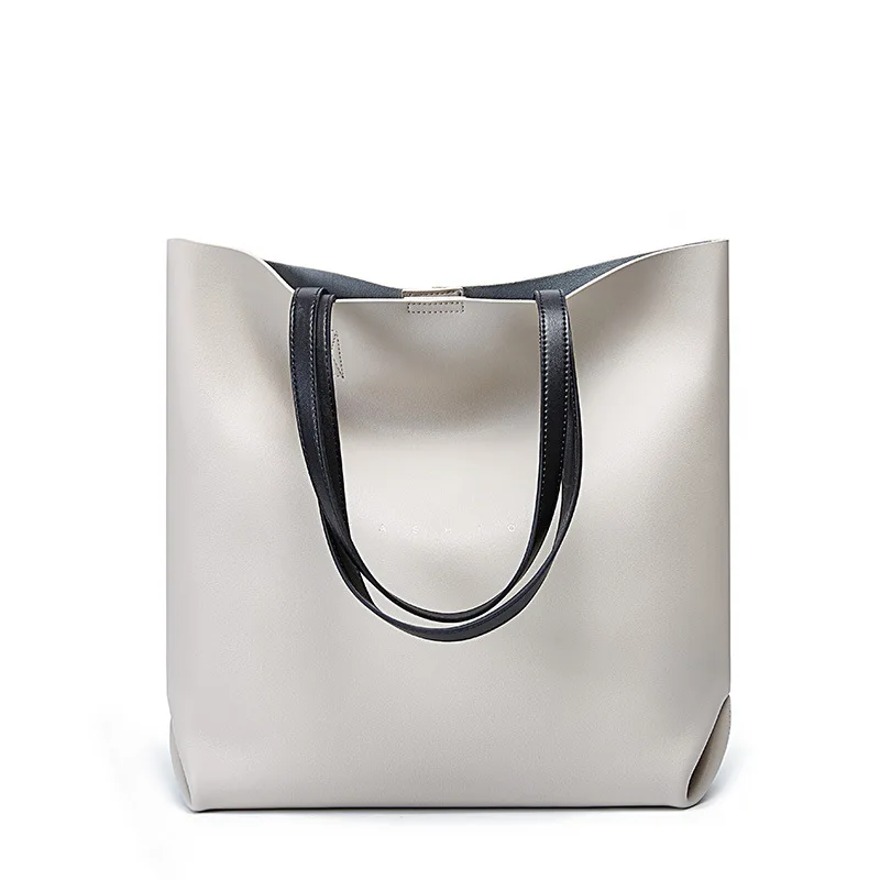 

Volasss Fashion Women's Tote Bag Designer Female Large Capacity Genuine Leather Casual Totes Ladies Shoulder Bag Composite Bags