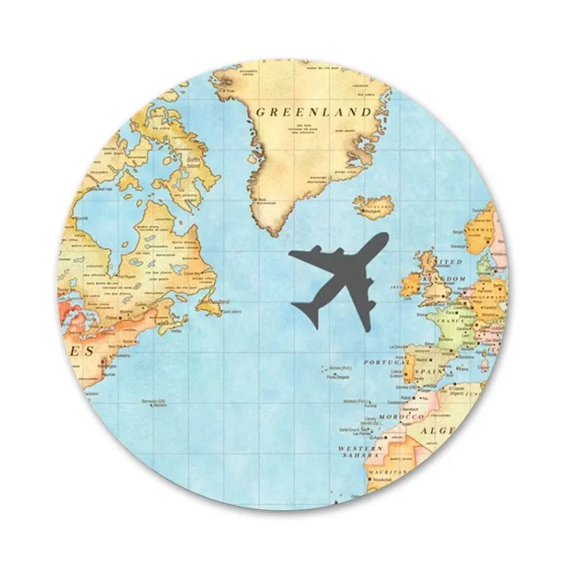 ravelling world map travel Kitchen Home Decor Refrigerator Magnetic Stickers Opener Beer Coke 58mm | Openers