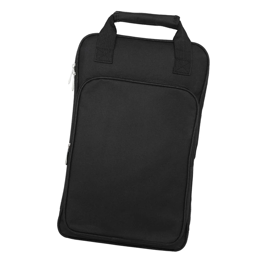 Oxford Cloth Black Drumsticks Bag Soft Carrying Case Backpack For Drummer