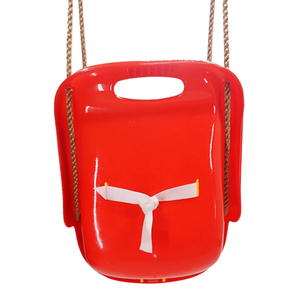 

High Back Infant Swing Wide Seat Belt Toddler Child Kid Outdoor Play Red Quality Swing Hanging Kits Ideal for Parties Birthday