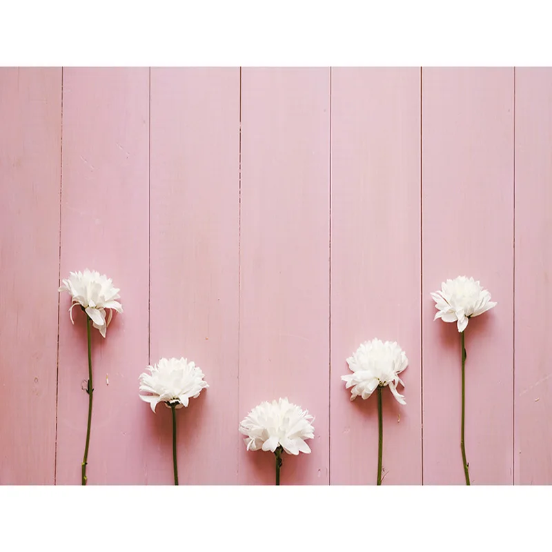 

SHENGYONGBAO Vinyl Custom Photography Backdrops Prop Flower and Wooden Planks Photography Background 200212SU-05