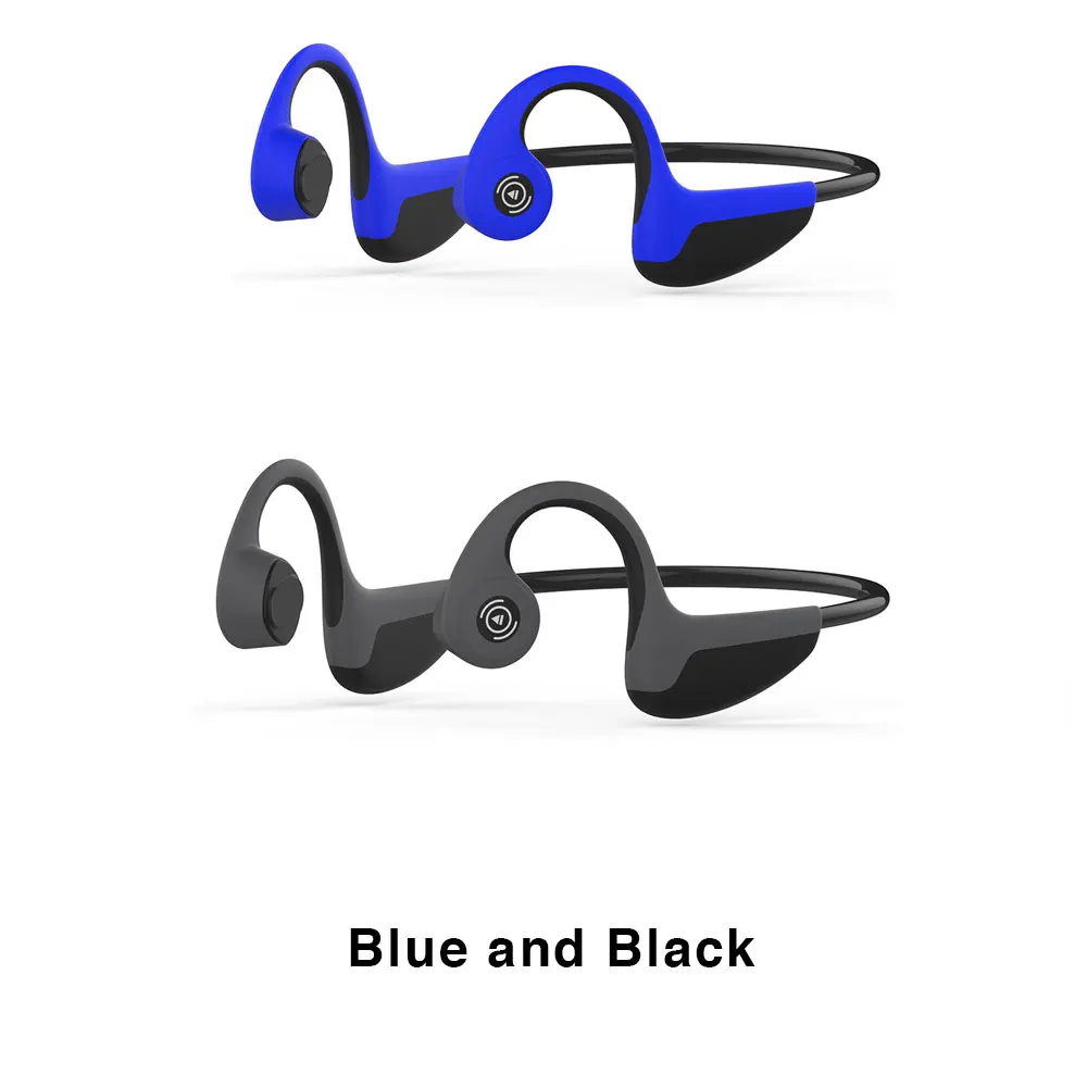 Black and Blue 2 шт. S. Wear Z8 Беспроводные наушники с костной проводимостью, спортивные наушники с защитой от пота, Bluetooth 5,0, новые технологии, Прямая поставка - Цвет: Black and Blue
