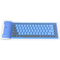 87 keys universal foldable wireless soft silicone keyboard for phonepctablet