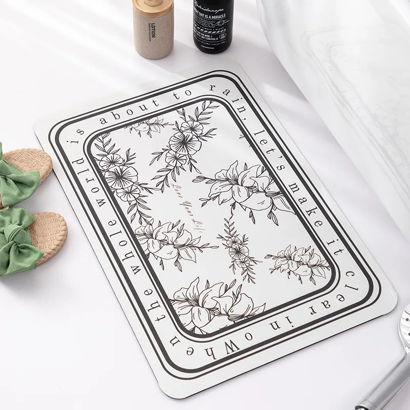 

Bathroom non-slip floor mats toilet door mats toilet absorbent mats quick-drying household carpets toilet door mats