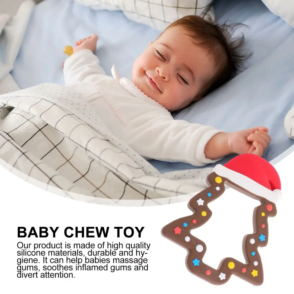 

2pcs Christmas Baby Molar Toy Molar Plaything Baby Chewing Toy Infant Toy