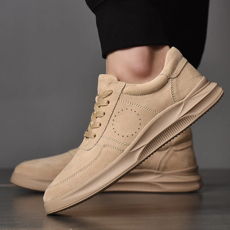 

VastWave/мужские кожаные туфли для отдыха из натуральной свиной кожи; Мужские повседневные туфли с нескользящей резиновой подошвой; Роскошные ...