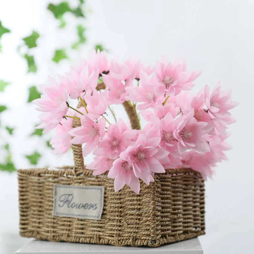 Искусственные цветы в виде лотоса искусственные украшение для дома свадебное