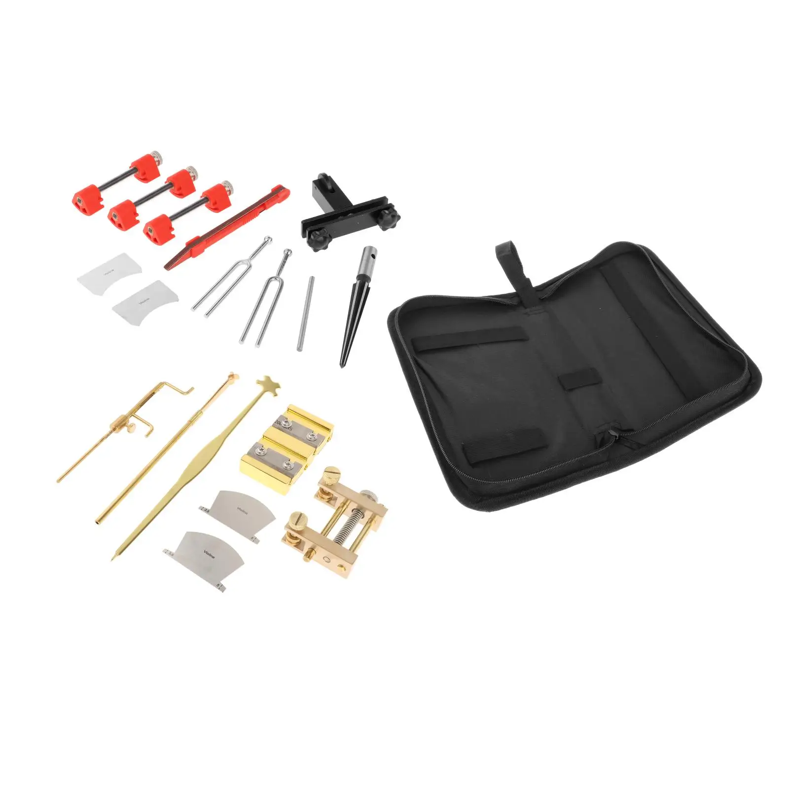 

17pcs Sound Post Gauge Measurer Retriever w/ Violin Peg Shaver Luthier Tool
