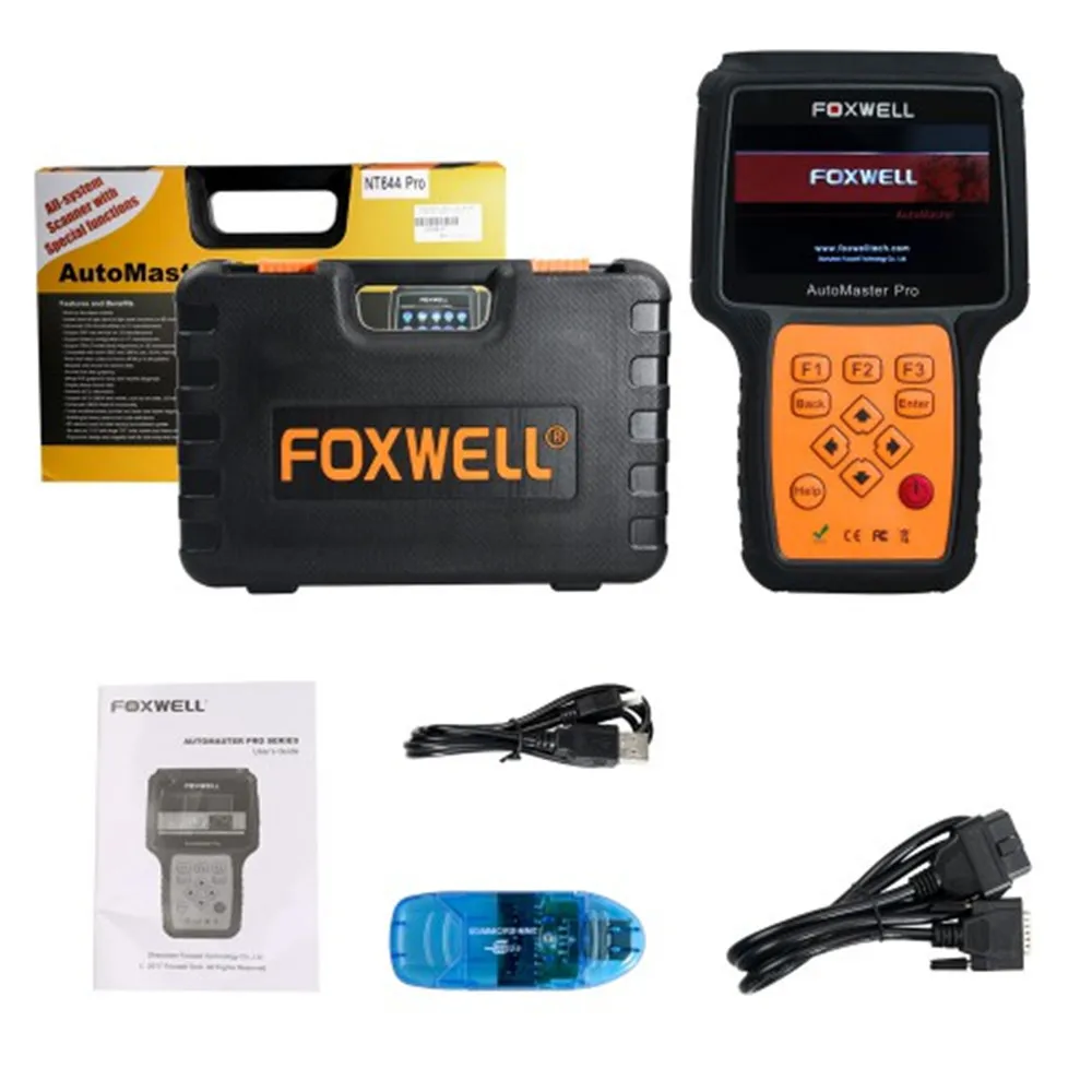 Foxwell NT644 Pro полная система диагностический сканер Поддержка 60+ делает для EPB/ABS/SRS/DPF/SAS/TMPS/инжектор/SAS/сброс масла