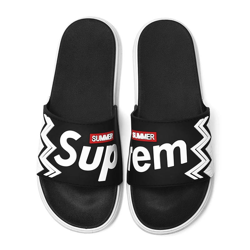 

Men And Women Couple Thicken Summer Slippers Female Solid Color Home Indoor Shoes Serrated Edge Breathable Flip Flops size 35-46