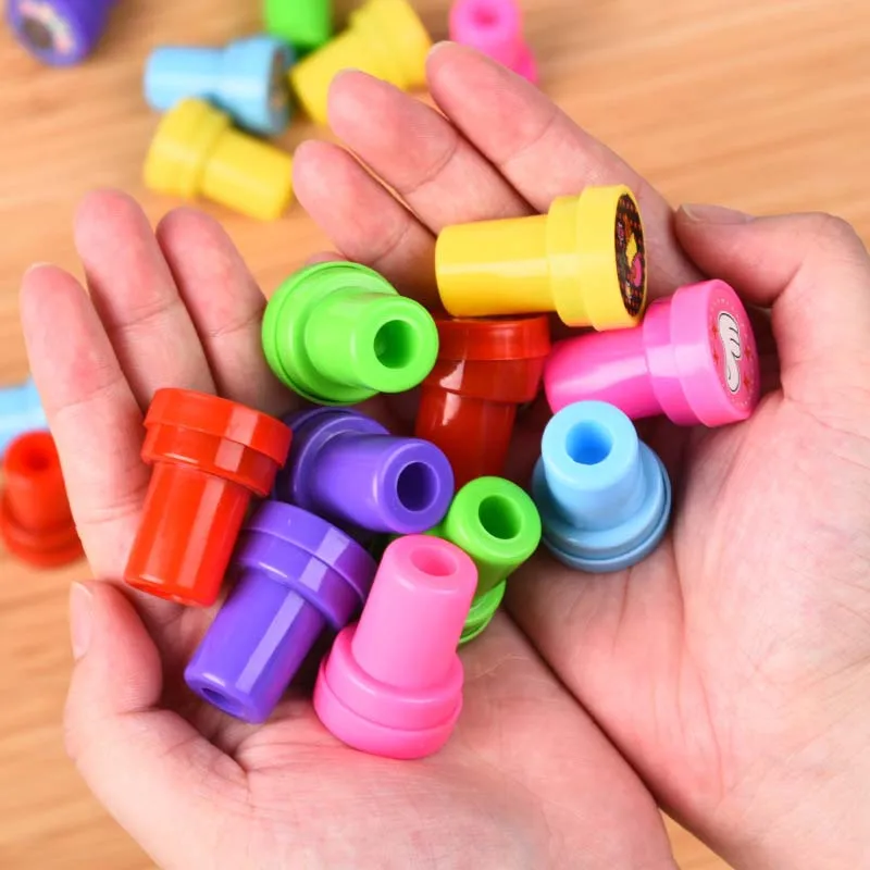 60 шт. Детские игрушки марки мультфильм смайлик дети печать для скрапбукинга Stamper