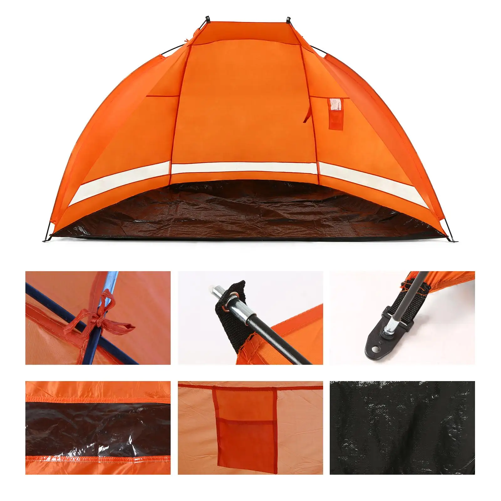 

Beach Tent Sun Shelter Beach Cabana Portable Sunshade Beach Shade