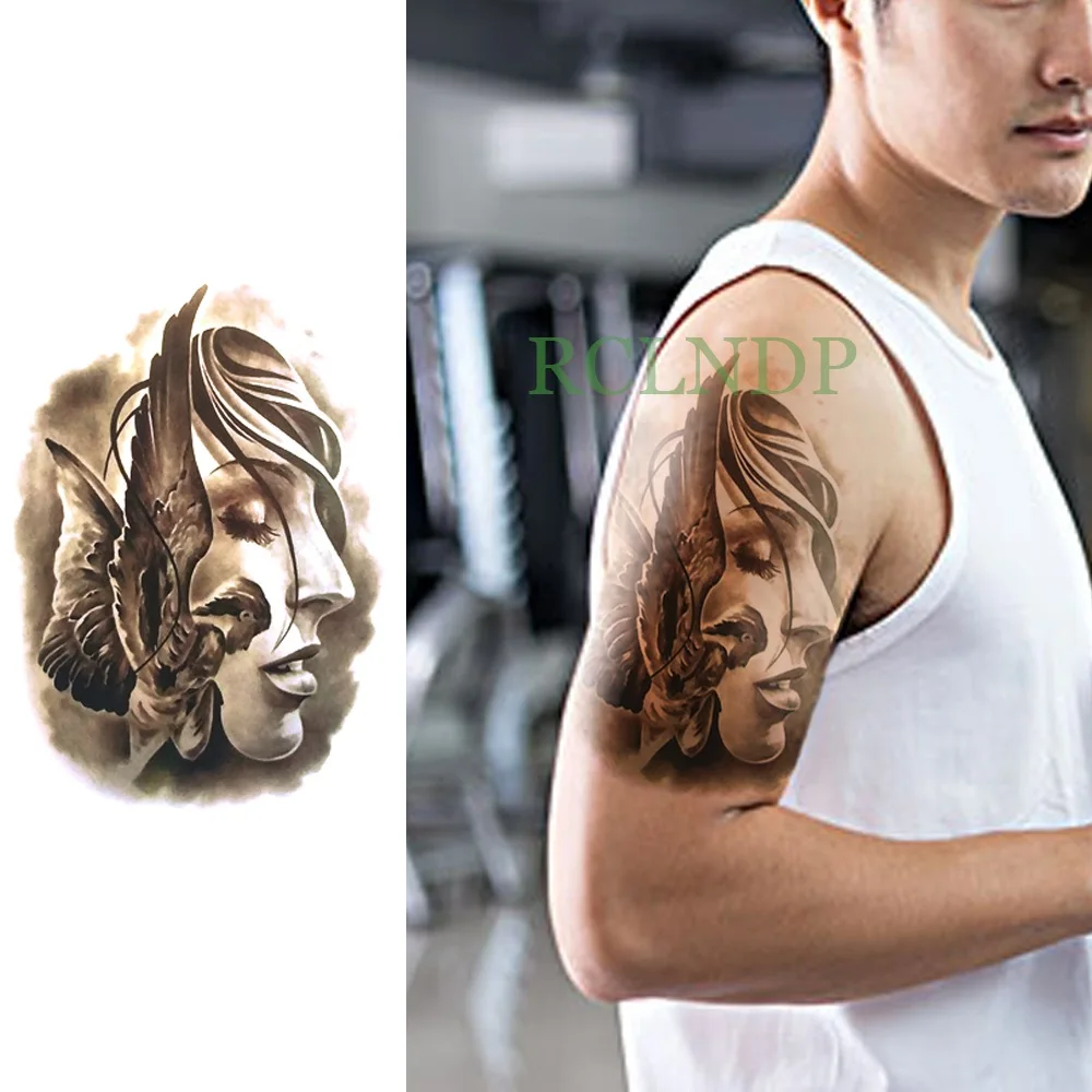 Водостойкие временные тату-наклейки робот-рука роза поддельные тату крутая