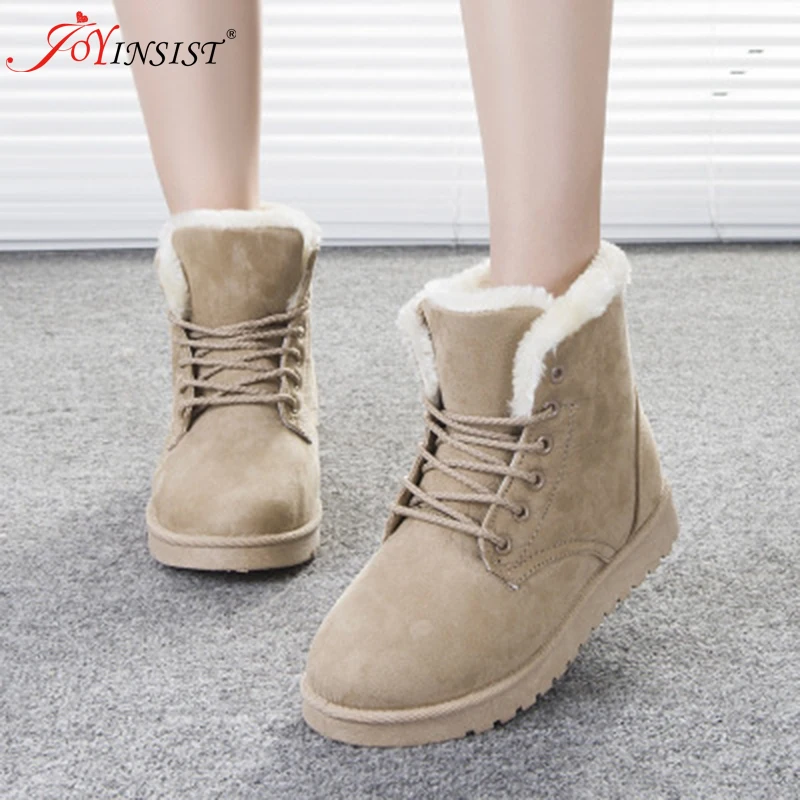 Женские зимние ботинки замшевые ботильоны для снега теплые меховые плюшевые