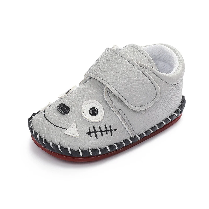 

Baby Cartoon Rubber-soled Boy Girls Soft Shoes Non-slip Toddler Newborn Infant PU Leather First Walkers