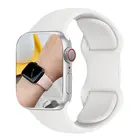 Ремешок силиконовый для apple Watch band Series 7 5 4 3 2 38 мм 42 мм, резиновый браслет для iWatch SE 6 40 мм 44 мм 41 мм 45