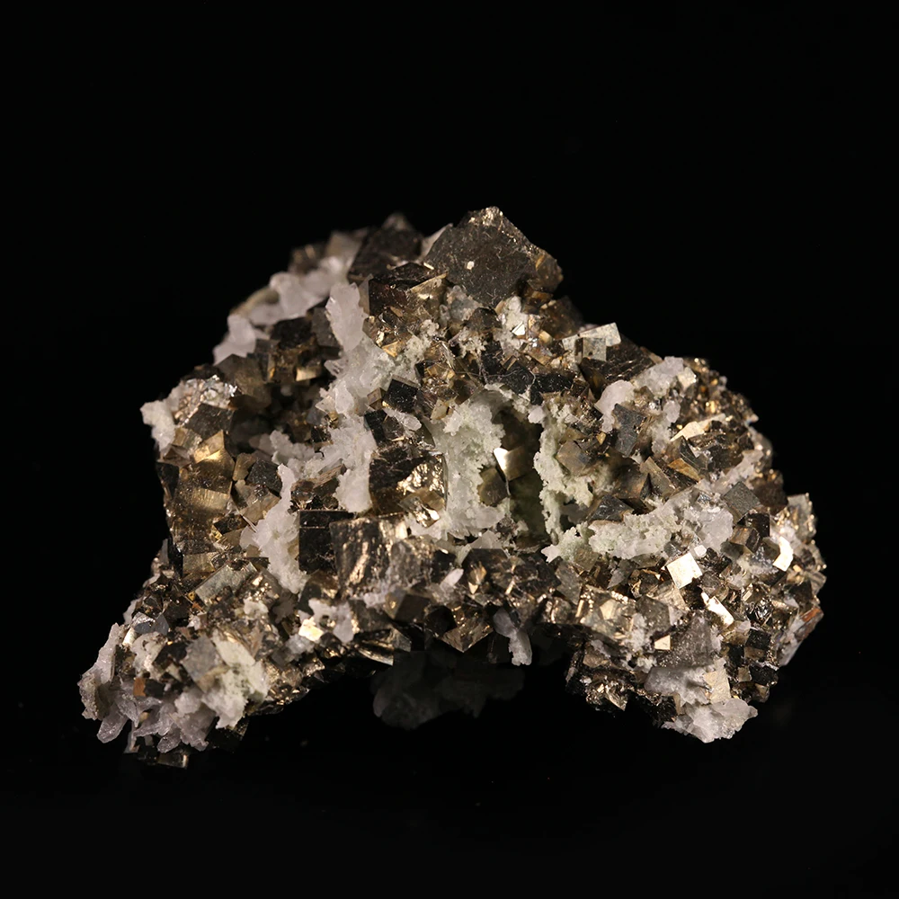 

147g Natural Quartz Pyrite Mineral crystals specimens form shangbao mine HUNAN PROVINCE CHINA A1-4