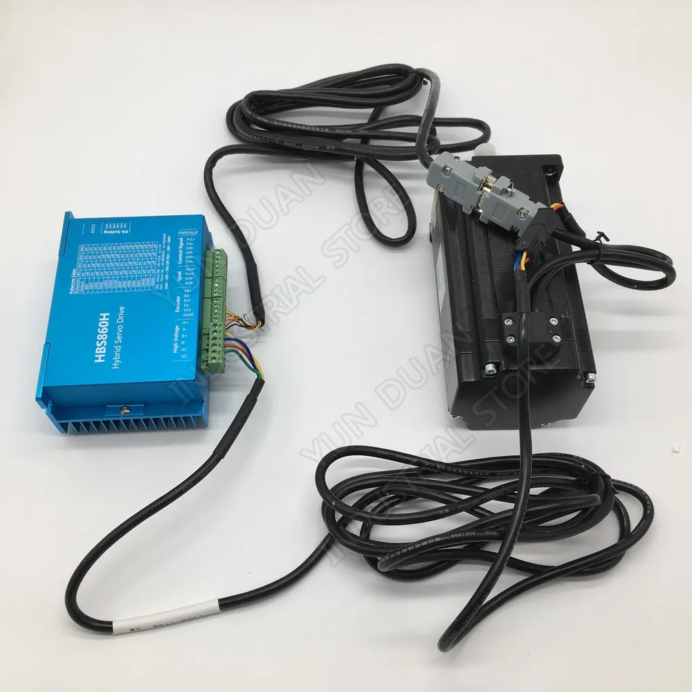 Шаговый двигатель с тормозом Nema34 86 мм DSP нм комплект Драйвер шагового двигателя