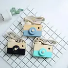 Милый мини-аксессуар для детской одежды, игрушки, подарки на день рождения, игрушки с камерой, деревянные игрушки с камерой, безопасная натуральная игрушка