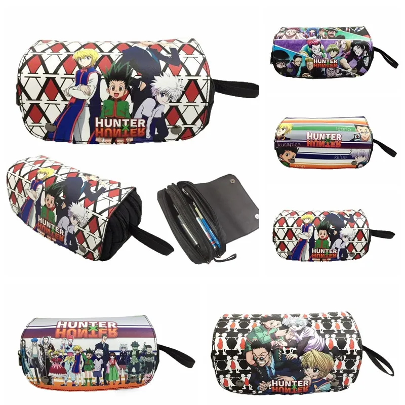

HUNTER HUNTER Gon Killua Cosmetic Bags Zipper Pouch Make up Bags and Cases Anime Pencil Case Stationery Bag School Pen Bag Gift