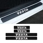 4 шт., защитные наклейки на порог автомобиля LADA VESTA