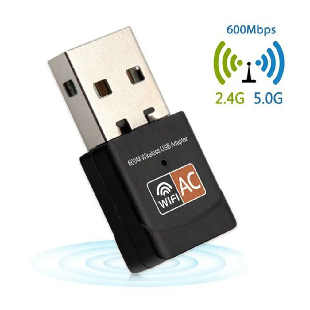 

USB Wifi Adapter 600mbps Wi Fi Adapter Lan Wifi Dongle AC Wifi Receiver Antenna USB Ethernet PC 5 Ghz Wireless External
