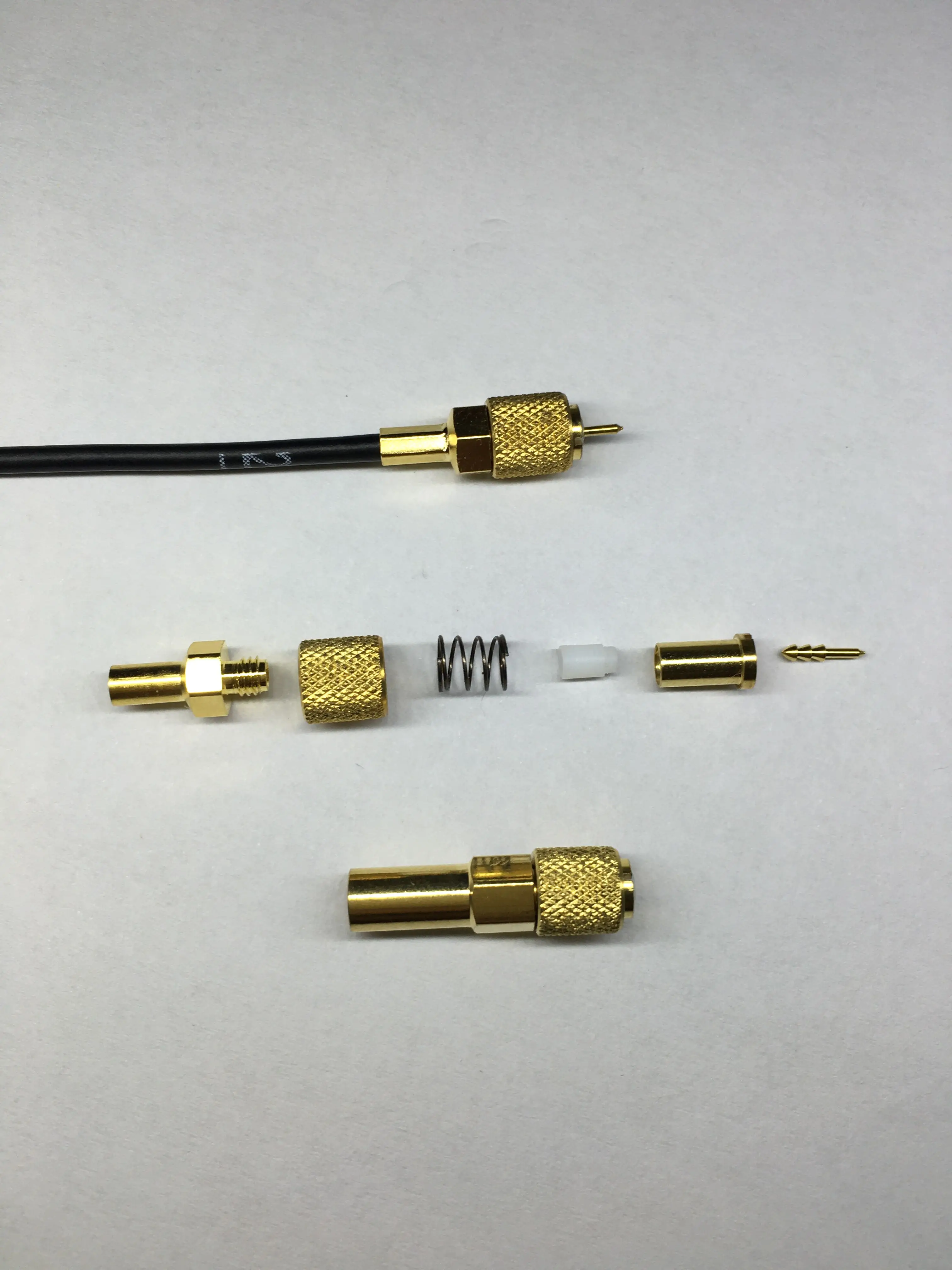 

M5 L5 Copper PTFE Adapter Vibration Sensor Low Noise Connecting Line High Temperature Resistant 200 Degree Material