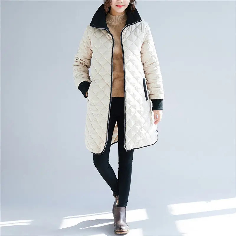

Woman Plus Size Coat Plus Velvet Thick Warm Coat Cotton Women's Clothing 2021 Autumn/winter Fashion Streetwear Vintage