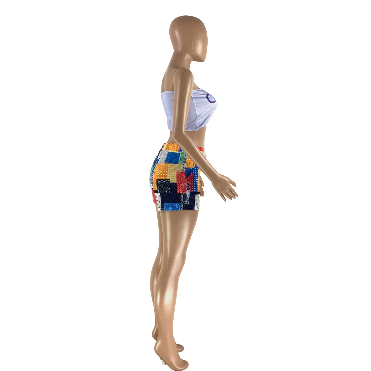 Бандана женская спортивная без рукавов комплект из двух предметов повседневный