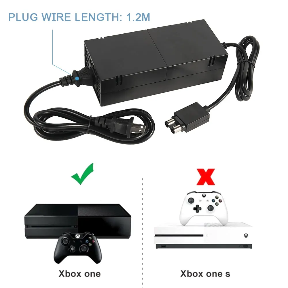 2020 NEW For Xbox One Console AC Adapter Brick Charger Power Supply XBOXONE Kinect Sensor Fast Shipping | Электроника