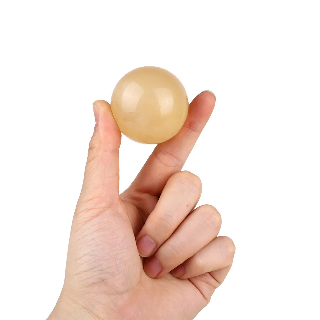 1 шт. 40 мм натуральный цитрин кристалл кварца шара Исцеление драгоценного камня