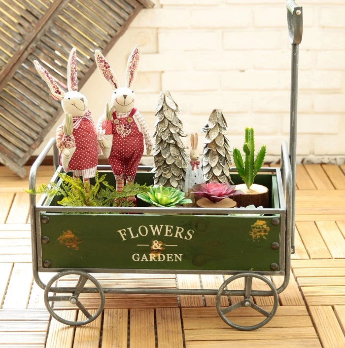American Industrial Retro Style Personalized Home Gardening Flower Stand Floats Display Rack Indoor Outdoor Patio Garden Balcony