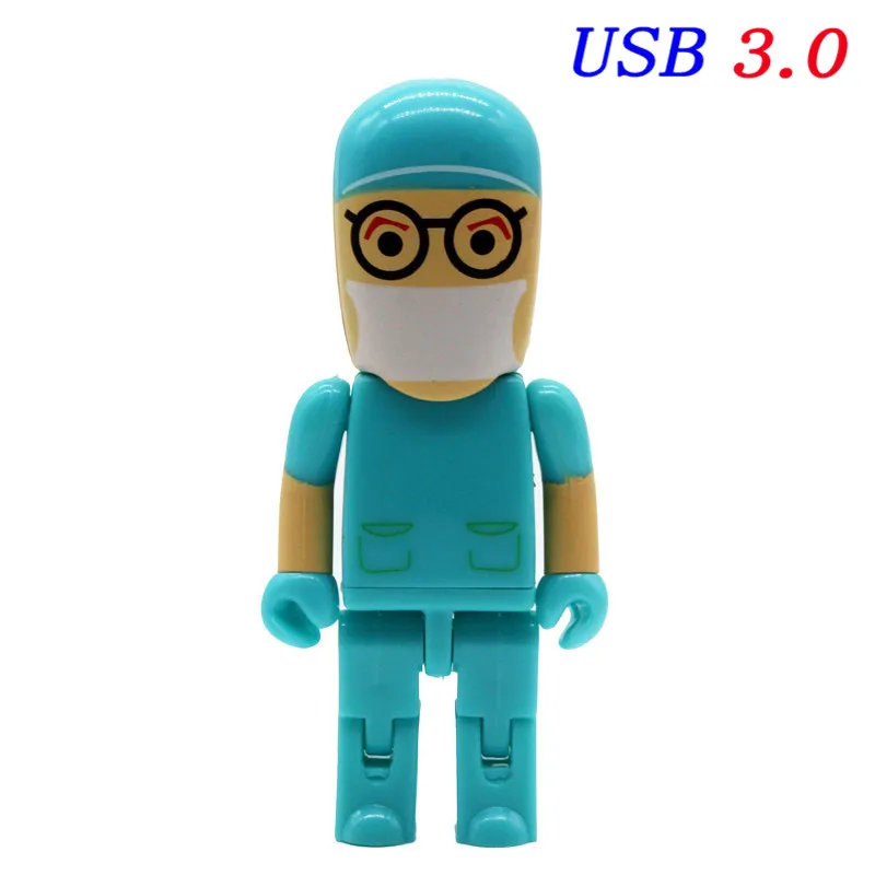 JASTER USB 3,0 Доктор модель медсестры USB флэш-накопитель 4 ГБ 8 ГБ 16 ГБ 32 ГБ 64 ГБ больница подарок для дантиста Количество Цена со скидкой - Цвет: C