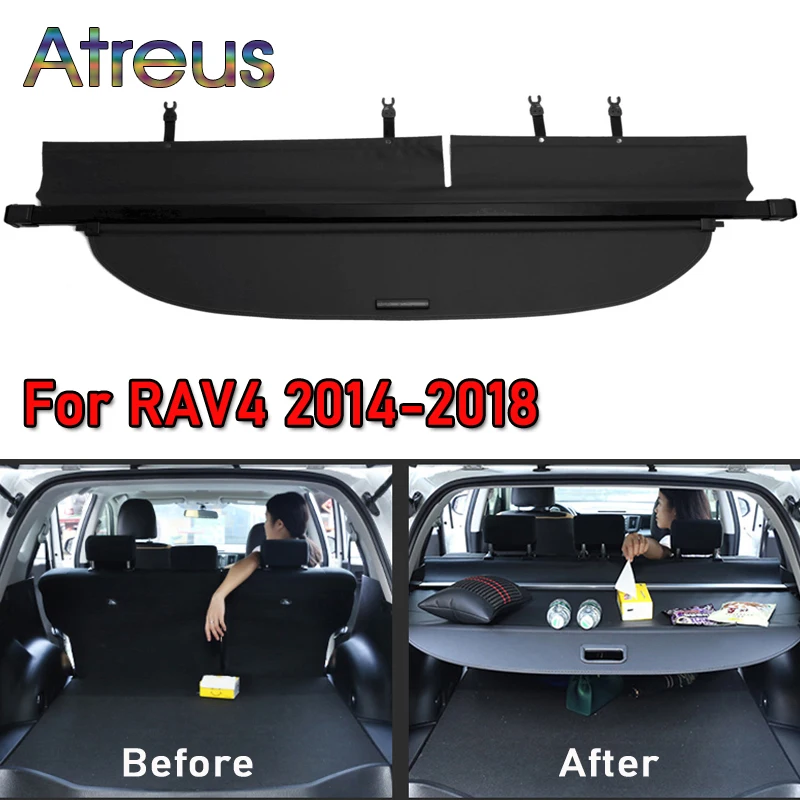 1 комплект накладка на полку багажника для Toyota RAV4 2014 2015 2016 2017 2018 выдвижные задние