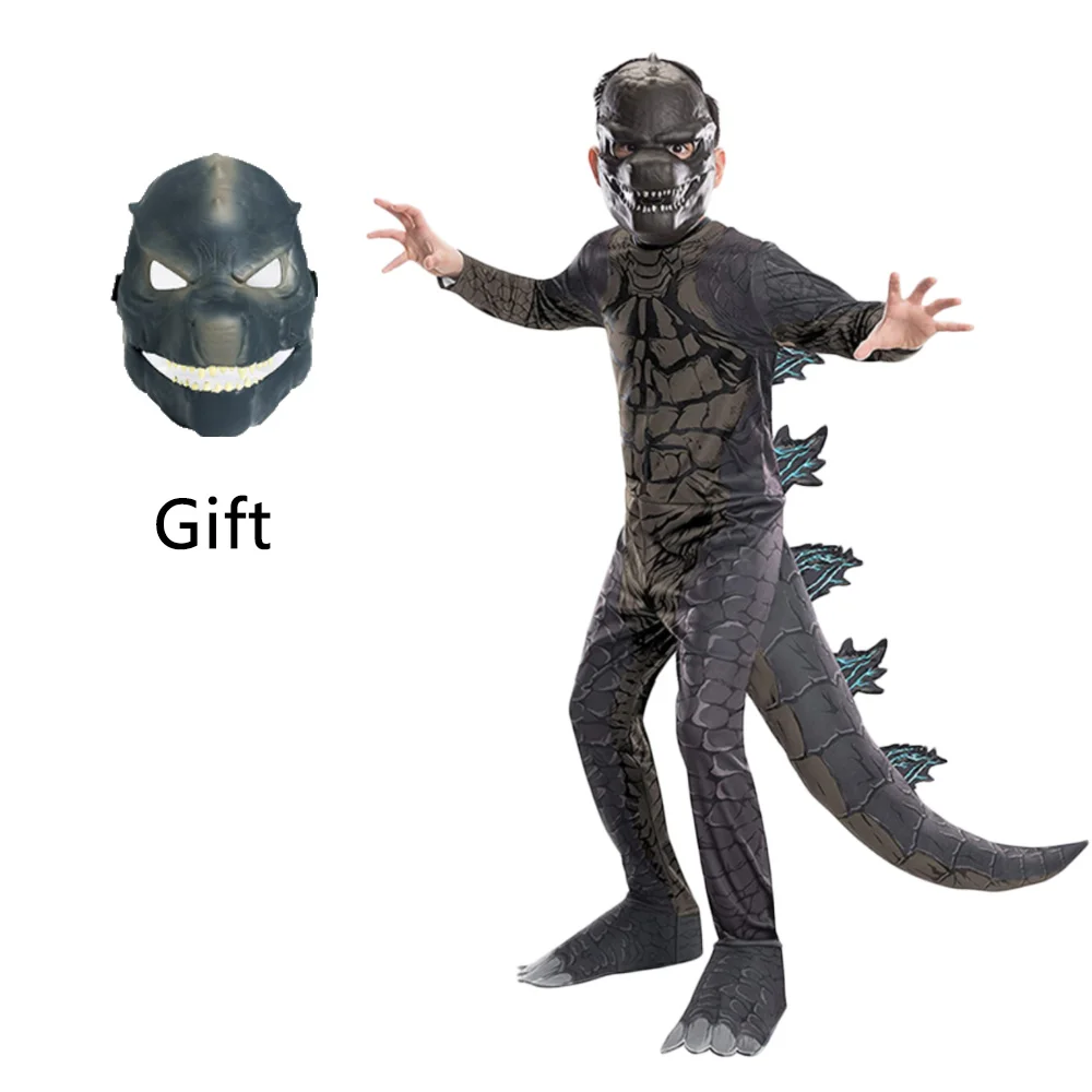 

Комбинезон для ролевых игр с аниме золотым динозавром и хвостом костюм для вечевечерние НКИ Хэллоуина детское платье для выступления