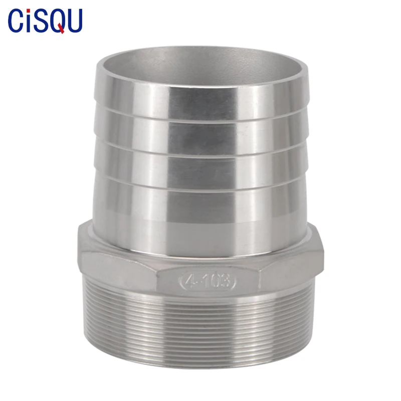 

Barb Pipe Fitting 1'' 1-1/4'' 1-1/2'' 2'' 2-1/2'' 3'' 4'' BSPT Connector For 33mm 50mm 77mm 103mm Hose Pagoda Water Tube Adapter