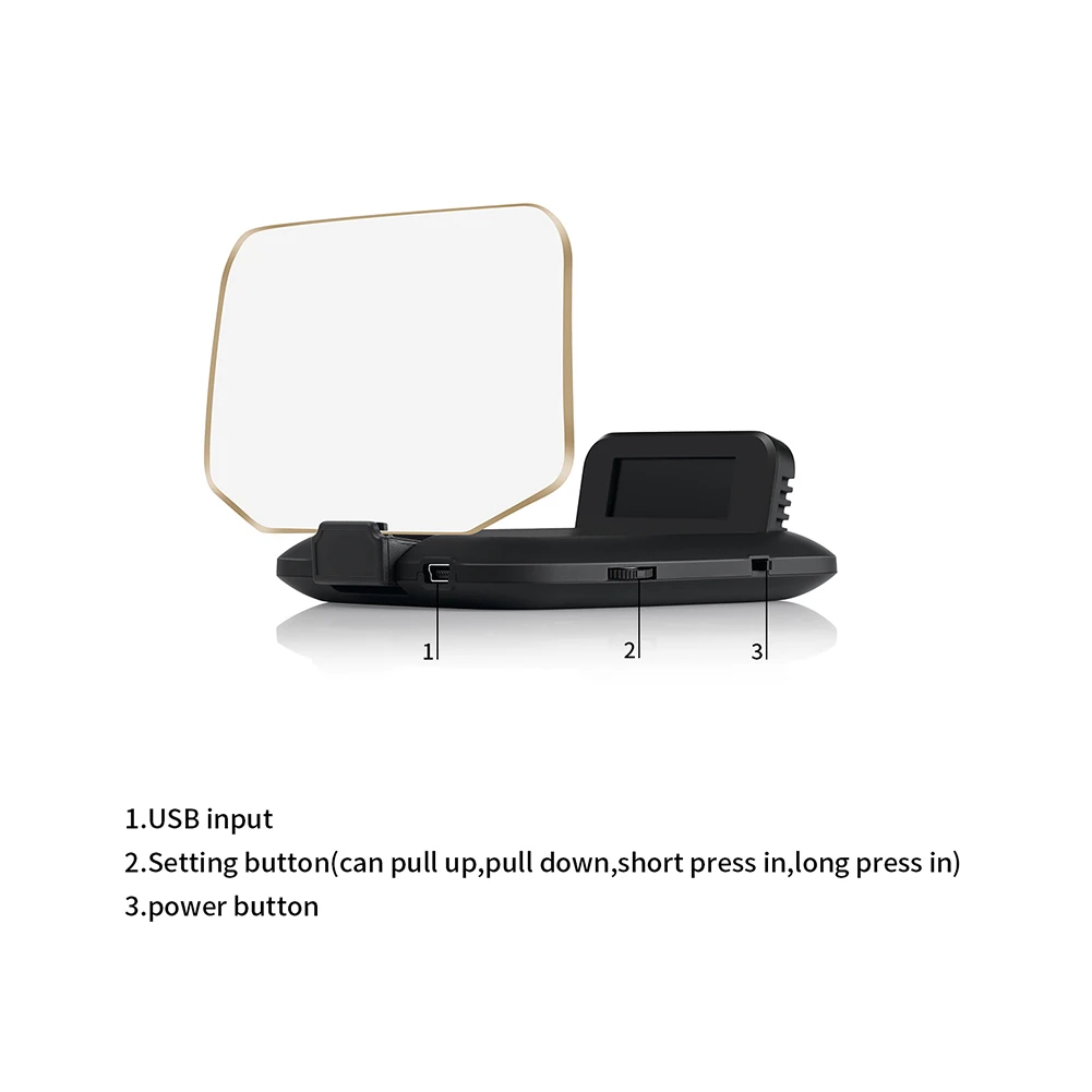 Beand HD цветной ЖК-дисплей Автомобильный HUD Дисплей на голову OBD2 gps головной дисплей Автомобильный проектор скорости детектор автомобиля
