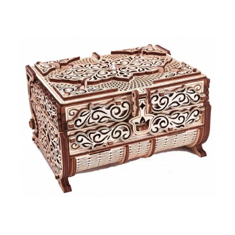 Cборная модель Wood Trick Шкатулка декорированная кристаллами Swarovski (16 5х13х10 см) |