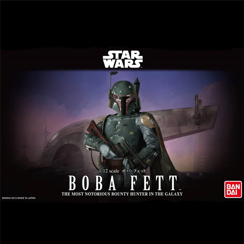 

Bandai Boba Fett Hobby Star Wars 1/12 Plastic Model "Star Wars" Action PVC Collection Model Toy Anime Figure Toys For Kids