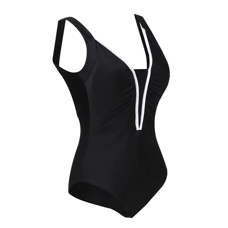 Женское цельное бикини размера плюс боди купальник купальный костюм монокини с