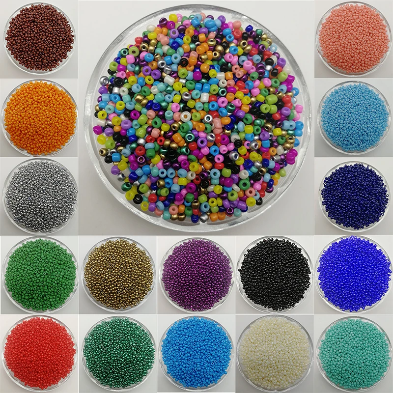 

2mm /3mm /4mm Effect of The Lacquer That Bake Charm Czech Glass Seed Beads 39 Colors DIY Bracelet for Jewelry Making Accessories