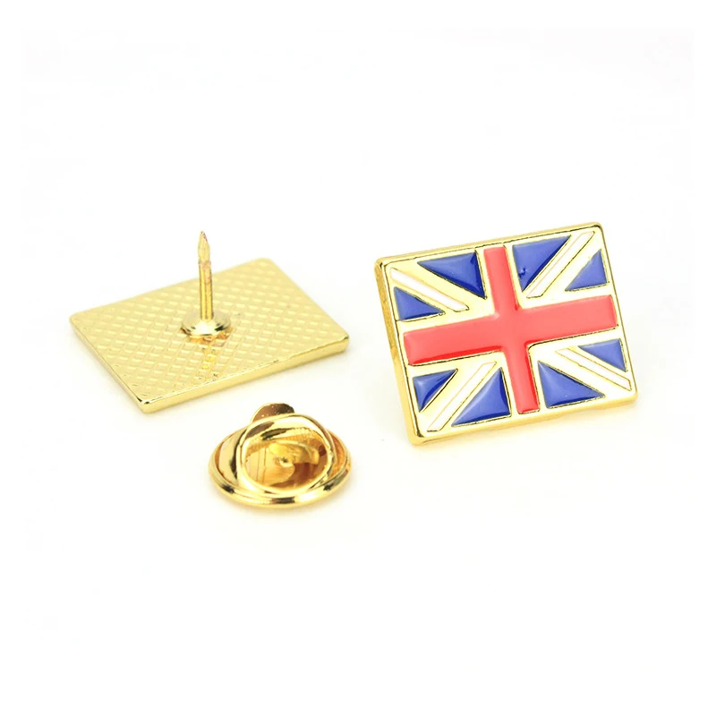 1 шт. Модная красочная креативная металлическая брошь в виде флага США Австралии