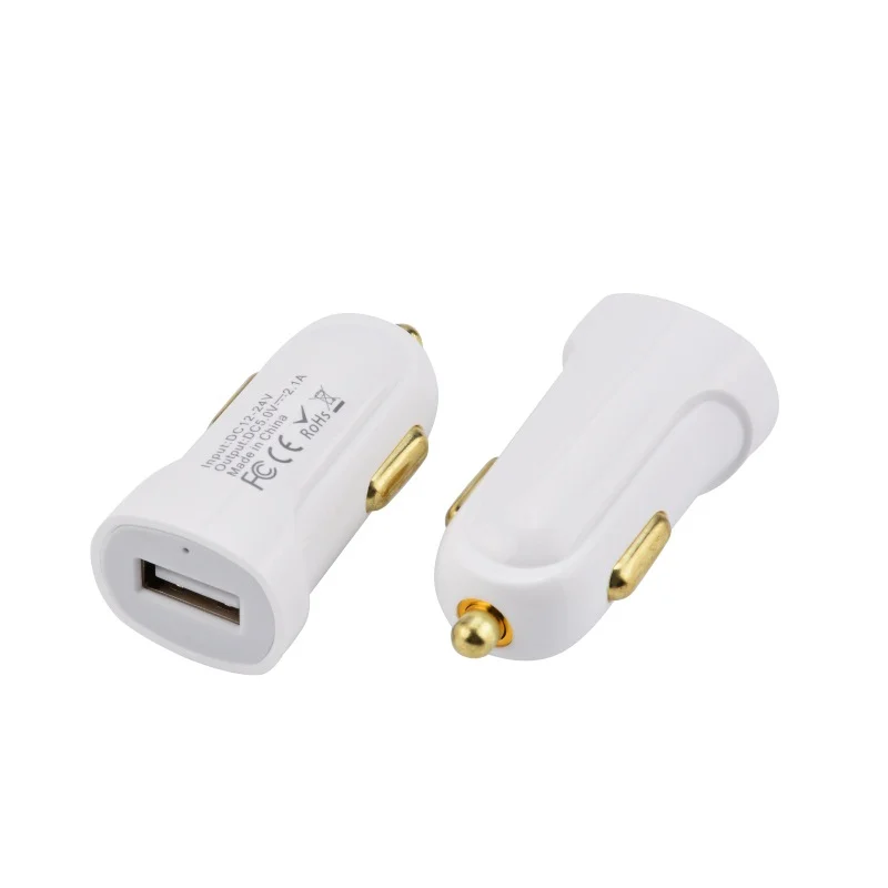 

50pcs Cell Phone Car Charger 2.1A High Speed Fast Charge Adapter Smart Charger Charging For iPhone Samsung Andriod Phone Cheap
