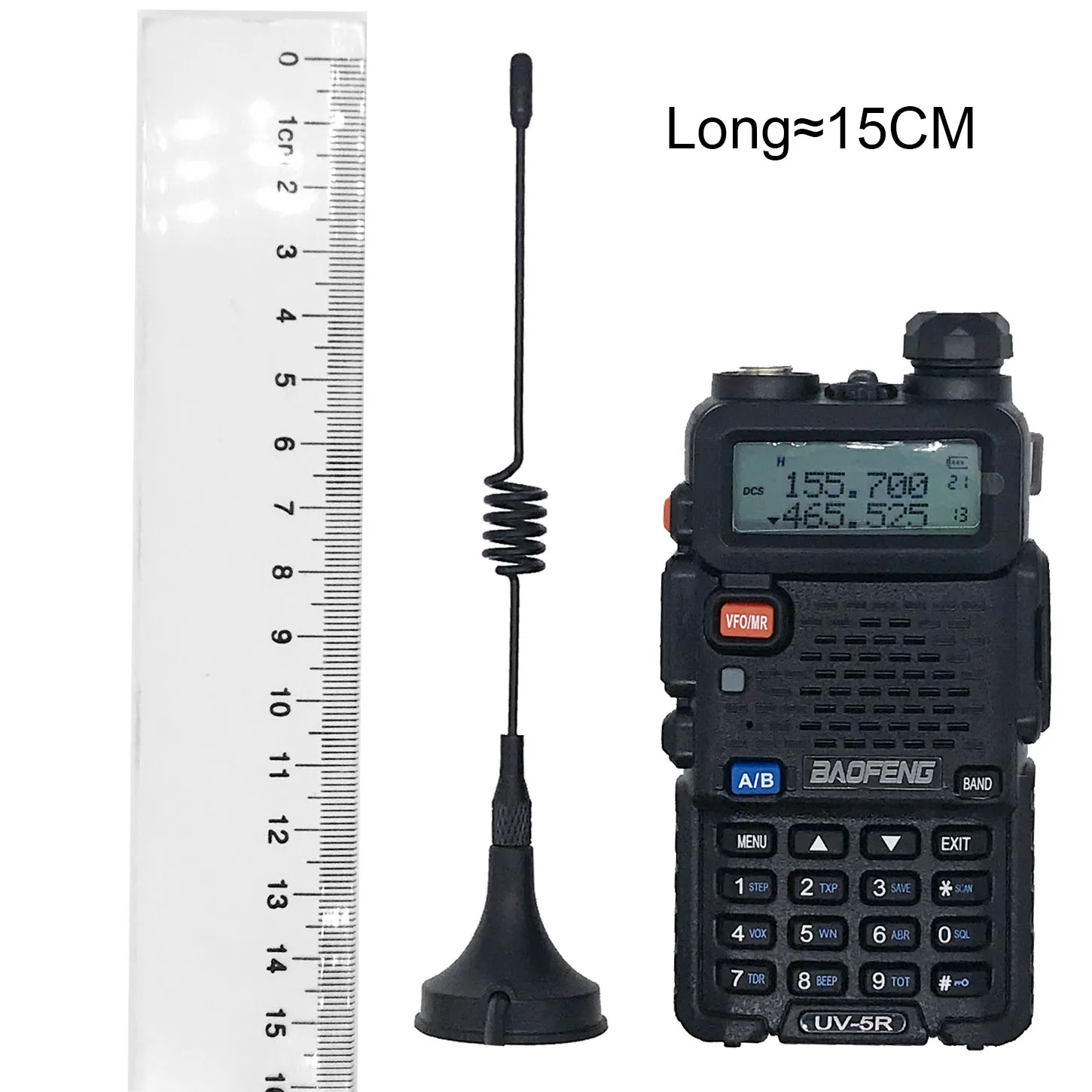 Антенна BAOFENG с высоким коэффициентом усиления для BF-888S, UV-5R, для использования в автомобиле, автоматический магнит, для активного отдыха, необходимые аксессуары, cb радиостанция, RG-174