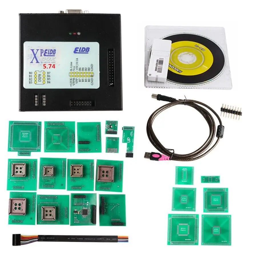 Xprog 6,12 XPELDB XPROG-M V6.12 V5.84 V5.74 V5.55 XPROG коробка Авто ECU чип Тюнинг программист черный металлический ящик XPROG-M - Цвет: XPROG 5.74