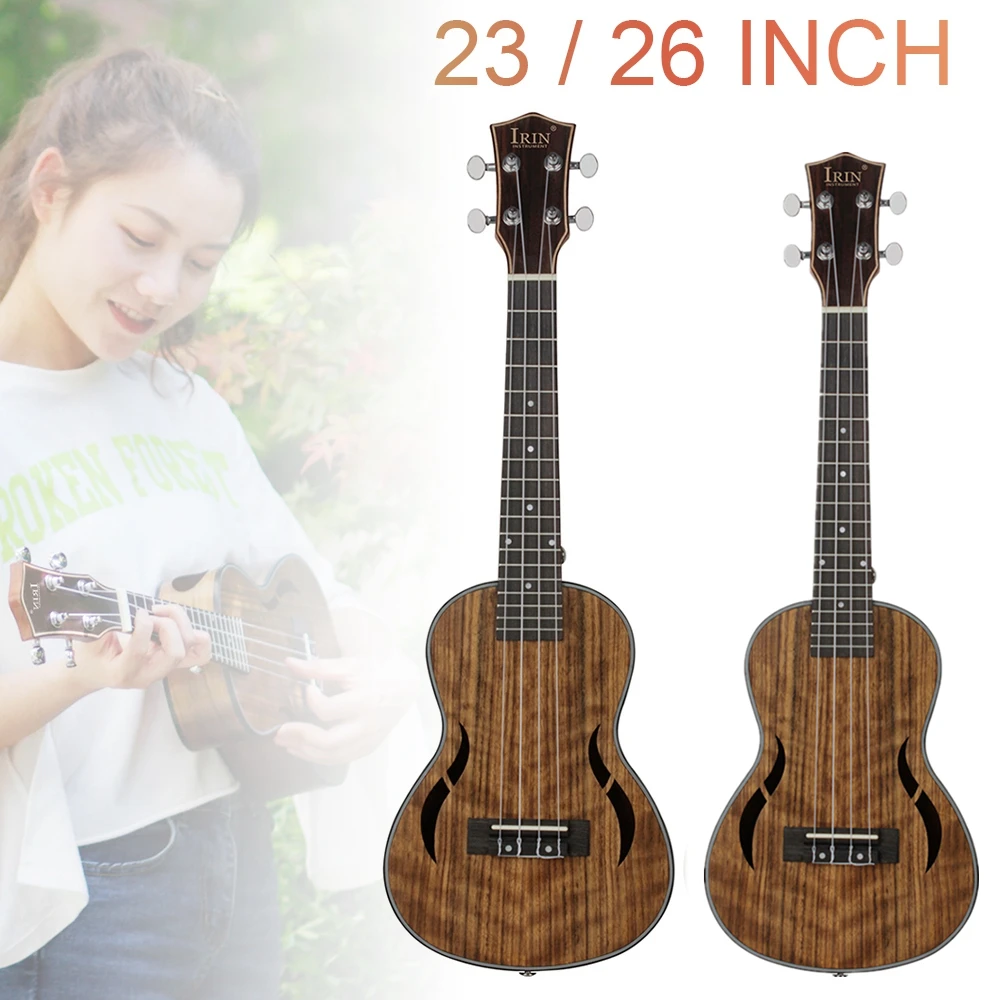 Enlarge 23 / 26 Inch Concert Tenor Ukulele Walnut Wood 18 Fret Four Strings Hawaii Guitars