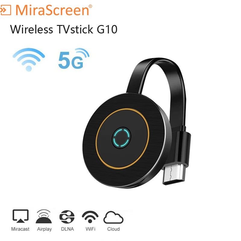 MiraScreen G10 2 4G и 5 8G WiFi приемник anycast Miracast ios Android TV Dongle HDMI совместимый с DLNA Airplay 5G