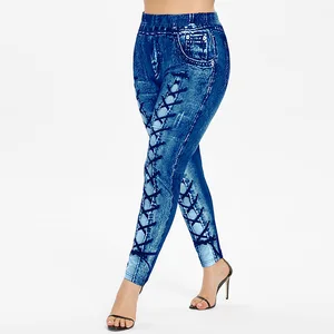 Женские леггинсы с 3D принтом Rosegal, повседневные леггинсы большого размера с пуш-апом, 2019