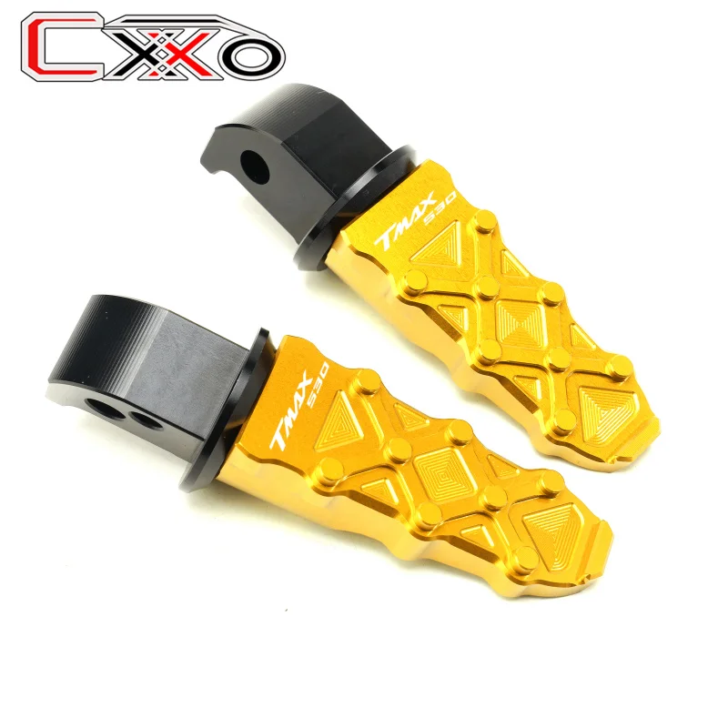 

For YAMAHA TMAX 530 DX SX 2012-2020 Tmax530 2014 2015 2016 2017 2018 NEW Motorcycle CNC Rear Foot Pegs Rests Passenger Footrests